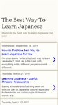 Mobile Screenshot of bestwaytolearnjapanese.blogspot.com