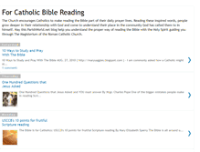 Tablet Screenshot of forcatholicbiblereading.blogspot.com