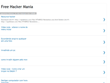 Tablet Screenshot of freehackermania.blogspot.com
