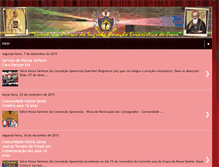 Tablet Screenshot of comunidadehostiasanta.blogspot.com