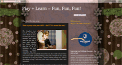 Desktop Screenshot of funplaynlearn.blogspot.com