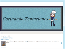 Tablet Screenshot of cocinando-tentaciones.blogspot.com