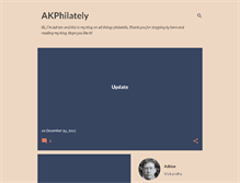 Tablet Screenshot of akphilately.blogspot.com