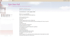 Desktop Screenshot of epicdatefail.blogspot.com