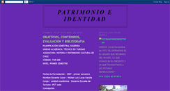 Desktop Screenshot of patrimonioeidentidad.blogspot.com