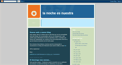 Desktop Screenshot of nochenuestra.blogspot.com