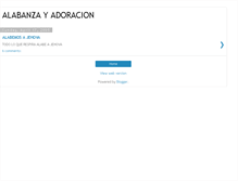 Tablet Screenshot of alabanzayadoracion.blogspot.com