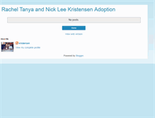Tablet Screenshot of kristensentanya.blogspot.com