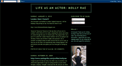 Desktop Screenshot of lifeasanactormollyrae.blogspot.com