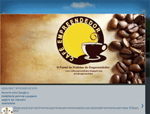 Tablet Screenshot of cafeempreendedor.blogspot.com