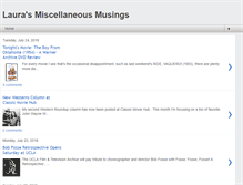 Tablet Screenshot of laurasmiscmusings.blogspot.com