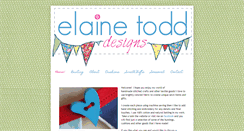 Desktop Screenshot of elainetodddesigns.blogspot.com