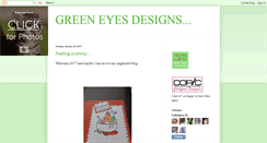 Desktop Screenshot of greeneyesdesigns.blogspot.com