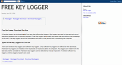 Desktop Screenshot of free-key-logger.blogspot.com