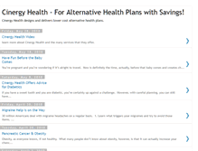 Tablet Screenshot of cinergyhealth-insurance.blogspot.com
