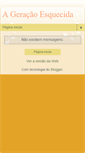 Mobile Screenshot of ageracaoesquecida.blogspot.com