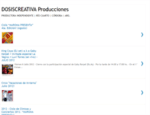 Tablet Screenshot of dosiscreativaproducciones.blogspot.com