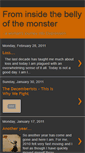 Mobile Screenshot of frominsidethebellyofthemonster.blogspot.com