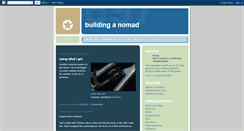Desktop Screenshot of buildanomad.blogspot.com