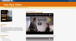 Desktop Screenshot of onestopvideo.blogspot.com