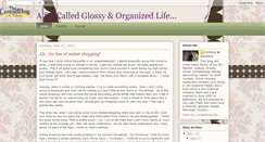 Desktop Screenshot of glossyorganizedlife.blogspot.com
