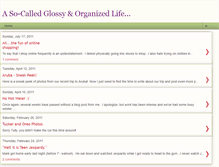 Tablet Screenshot of glossyorganizedlife.blogspot.com