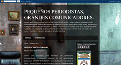 Desktop Screenshot of comunicacionyperiodismochapata.blogspot.com
