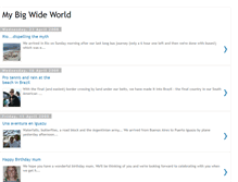 Tablet Screenshot of mybigwideworld.blogspot.com