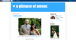 Desktop Screenshot of aglimpseofamour.blogspot.com