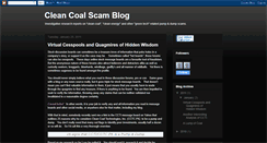 Desktop Screenshot of cleancoalscam.blogspot.com