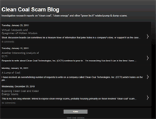 Tablet Screenshot of cleancoalscam.blogspot.com