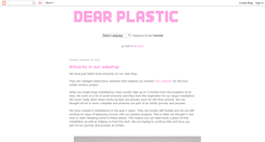 Desktop Screenshot of dearplastic.blogspot.com