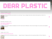 Tablet Screenshot of dearplastic.blogspot.com