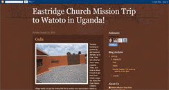 Desktop Screenshot of eastridgechurchmission2010.blogspot.com