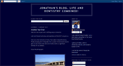 Desktop Screenshot of jonathansbloglifeanddentistrycombined.blogspot.com