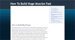 Desktop Screenshot of huge-muscles.blogspot.com