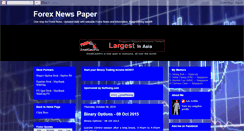 Desktop Screenshot of forexnewspaper.blogspot.com