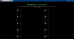 Desktop Screenshot of memory-tattoo.blogspot.com