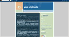 Desktop Screenshot of casainteligente.blogspot.com