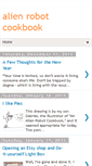 Mobile Screenshot of alienrobotcookbook.blogspot.com