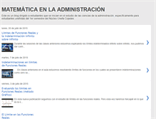 Tablet Screenshot of matematicayadministracion.blogspot.com