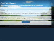 Tablet Screenshot of peerflymillionaire.blogspot.com