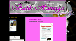 Desktop Screenshot of batikhungga.blogspot.com
