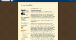 Desktop Screenshot of normgoldblatt.blogspot.com