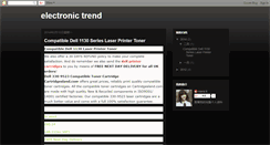 Desktop Screenshot of e-lectronictrend.blogspot.com