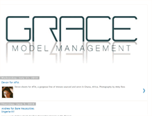 Tablet Screenshot of gracemodelmanagement.blogspot.com