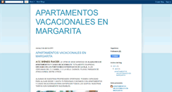 Desktop Screenshot of apartamentosvacacionalesenmargarita.blogspot.com