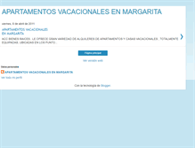 Tablet Screenshot of apartamentosvacacionalesenmargarita.blogspot.com