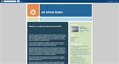 Desktop Screenshot of nzsnowtours.blogspot.com