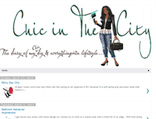 Tablet Screenshot of chicnthecity.blogspot.com